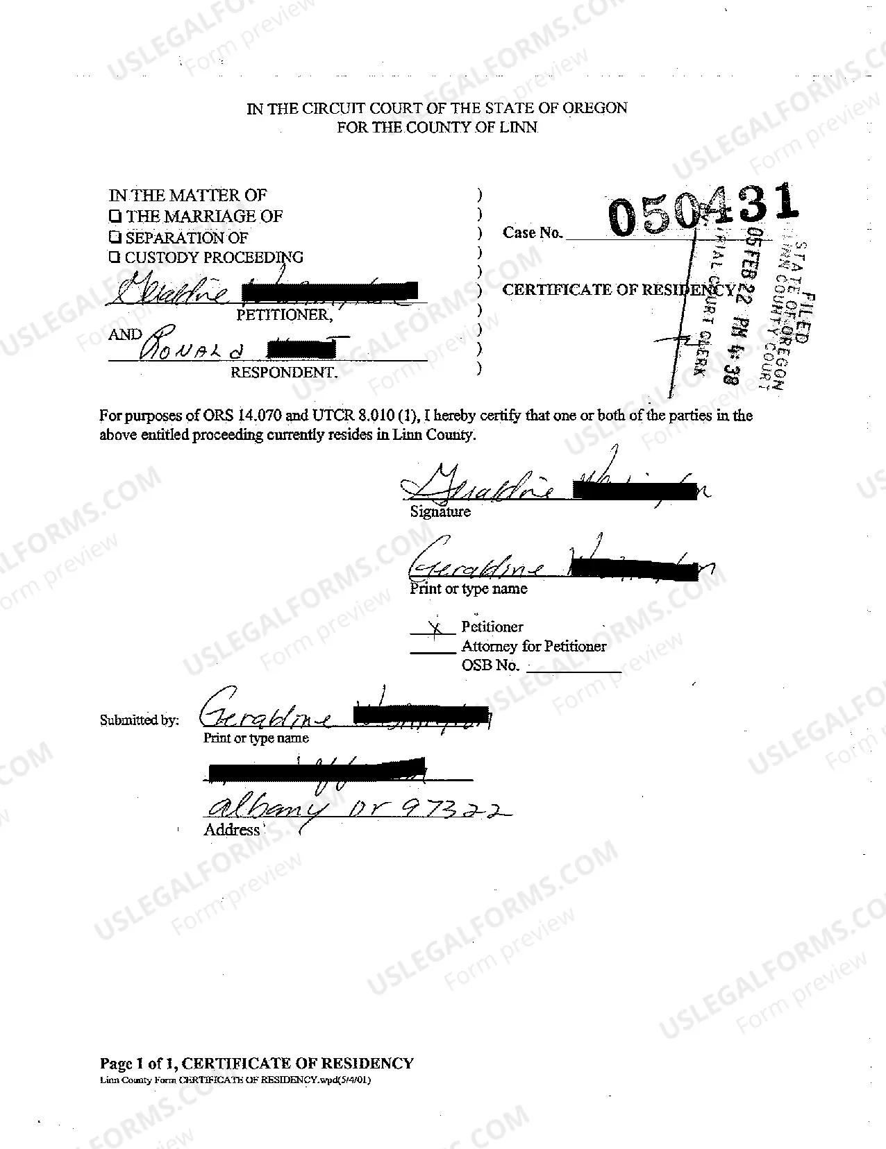 Preview A01 Petition for Annulment of Marriage