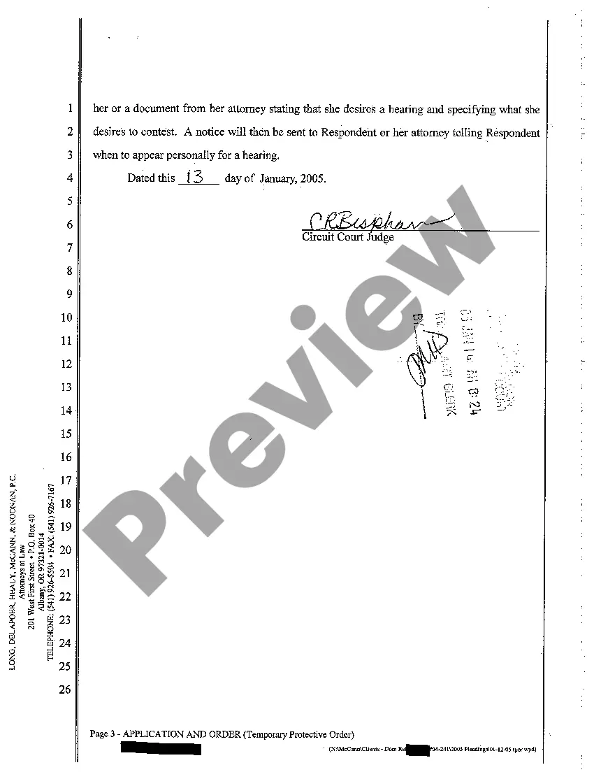 Get A04 Application and Order For Temporary Protective Order of Restraint and Order To Show Cause Preview A04 Application and Order For Temporary Protective Order of Restraint and Order To Show Cause