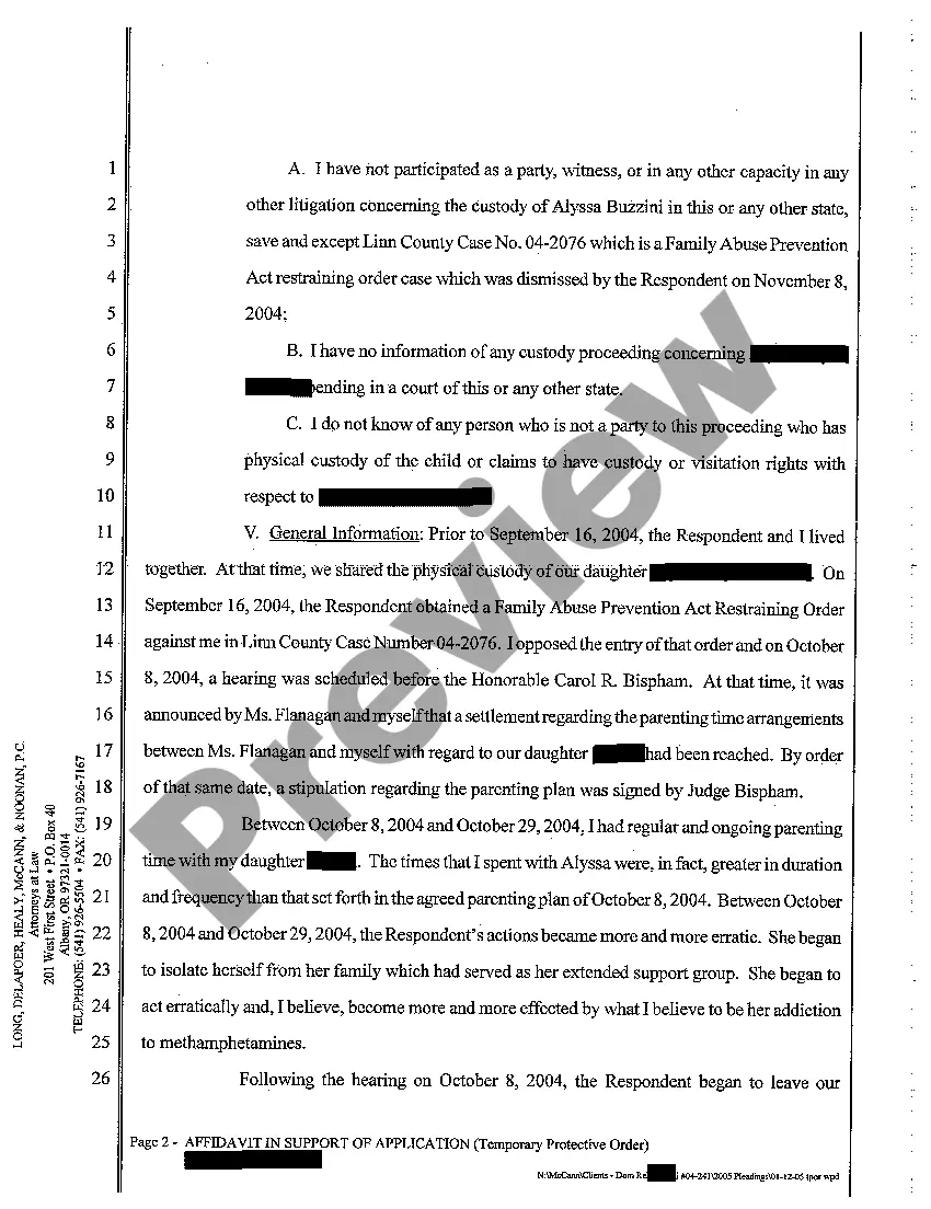 Get A04 Application and Order For Temporary Protective Order of Restraint and Order To Show Cause Preview A04 Application and Order For Temporary Protective Order of Restraint and Order To Show Cause
