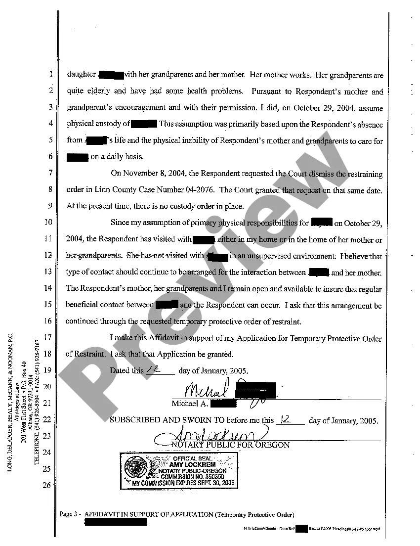 Get A04 Application and Order For Temporary Protective Order of Restraint and Order To Show Cause Preview A04 Application and Order For Temporary Protective Order of Restraint and Order To Show Cause