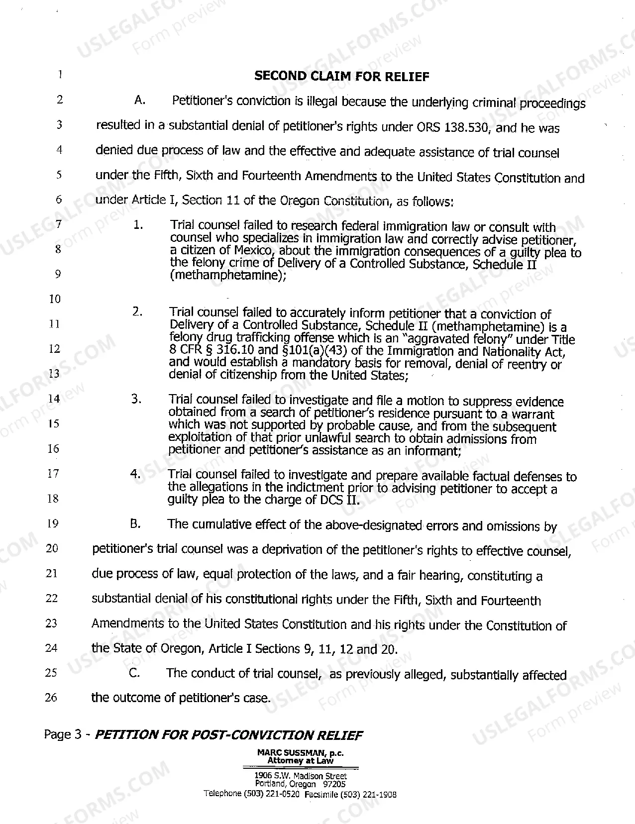 Preview A02 Petition for Post Conviction Relief