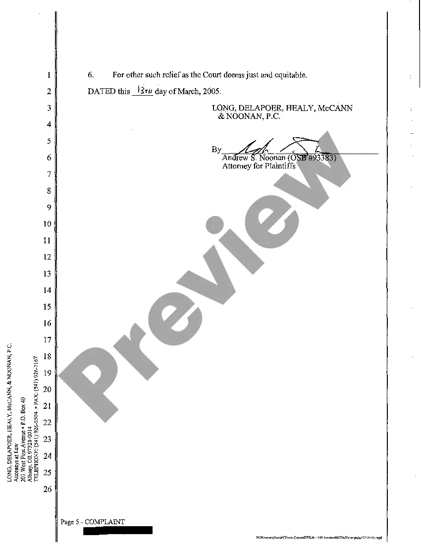 Get A01 Complaint - Strict Foreclosure of Land Sale Contract Preview A01 Complaint - Strict Foreclosure of Land Sale Contract