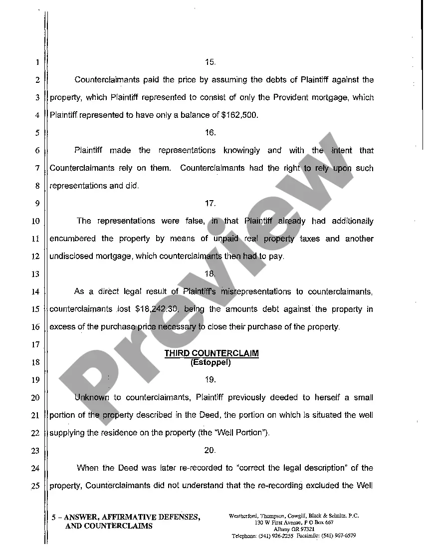 Get A02 Answer, Affirmative Defenses, And Counterclaims Preview A02 Answer, Affirmative Defenses, And Counterclaims