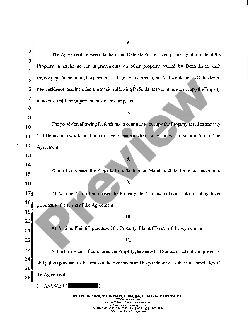 Get A02 Answer, Affirmative Defenses, Counterclaims, and Third-Party Complaint Preview A02 Answer, Affirmative Defenses, Counterclaims, and Third-Party Complaint