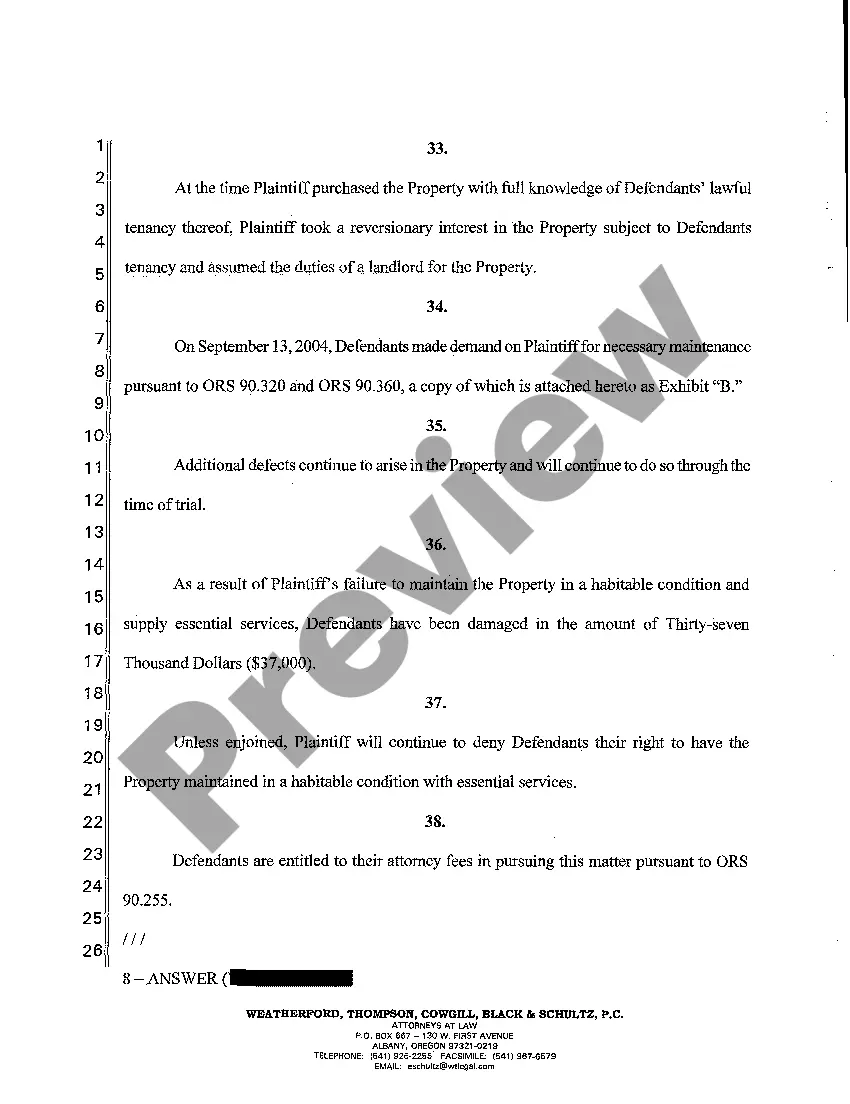 Get A02 Answer, Affirmative Defenses, Counterclaims, and Third-Party Complaint Preview A02 Answer, Affirmative Defenses, Counterclaims, and Third-Party Complaint