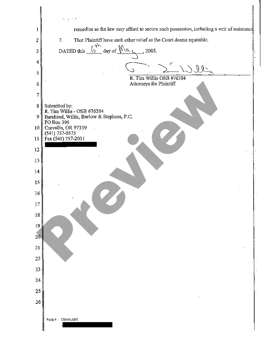 Get Complaint - Judicial Foreclosure of Trust Deed Preview Complaint - Judicial Foreclosure of Trust Deed