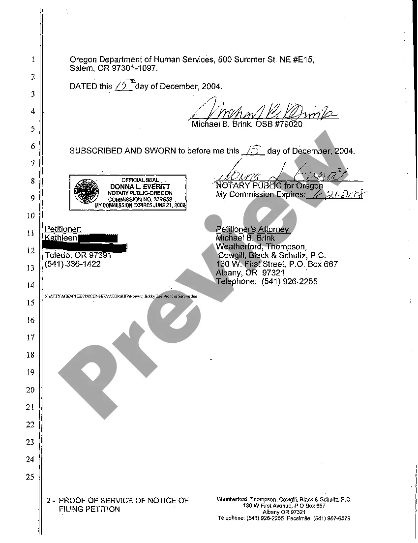 Preview A02 Notice of Petition to Appoint Guardian Conservator