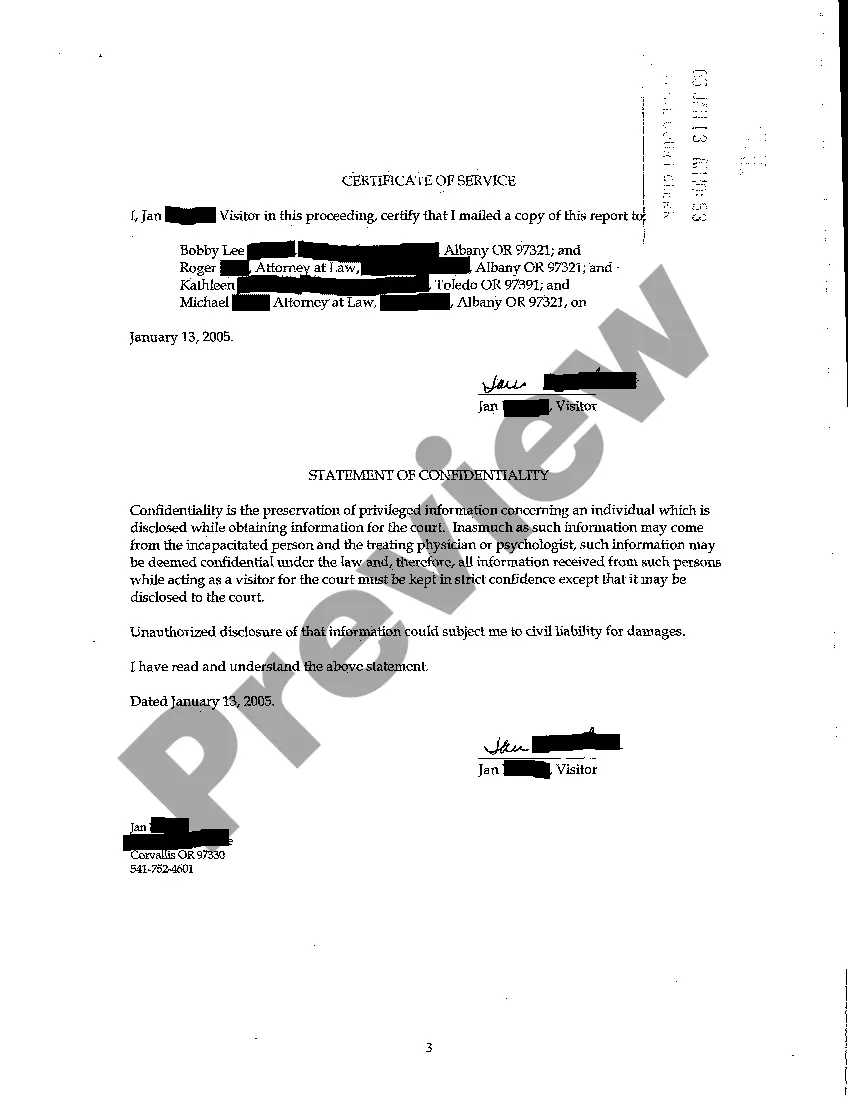 Preview A08 Visitor's Report of No Need of a Guardian Conservator