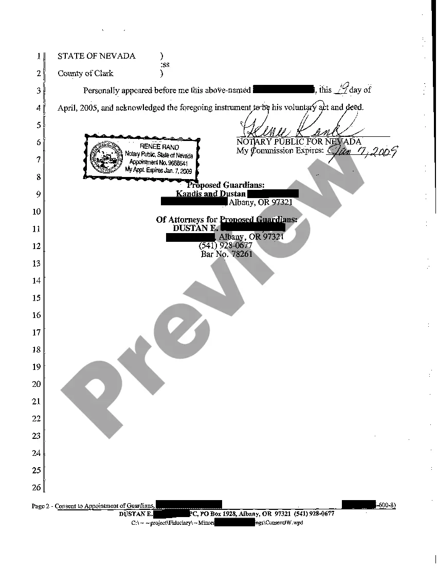 Get A02 Consent to Appointment of Petitioner to Serve as Guardian of Respondent Preview A02 Consent to Appointment of Petitioner to Serve as Guardian of Respondent