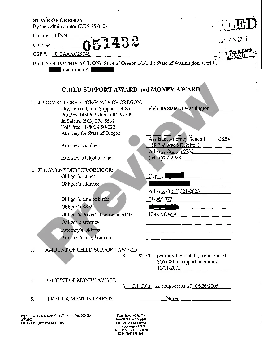 Get Child Support and Income Withholding Order Preview Child Support and Income Withholding Order