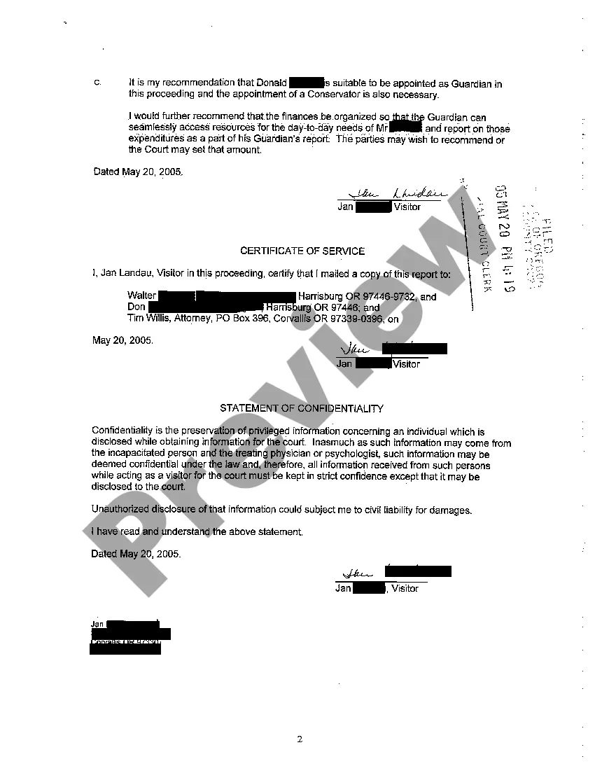 Preview A06 Order Appointing Visitor