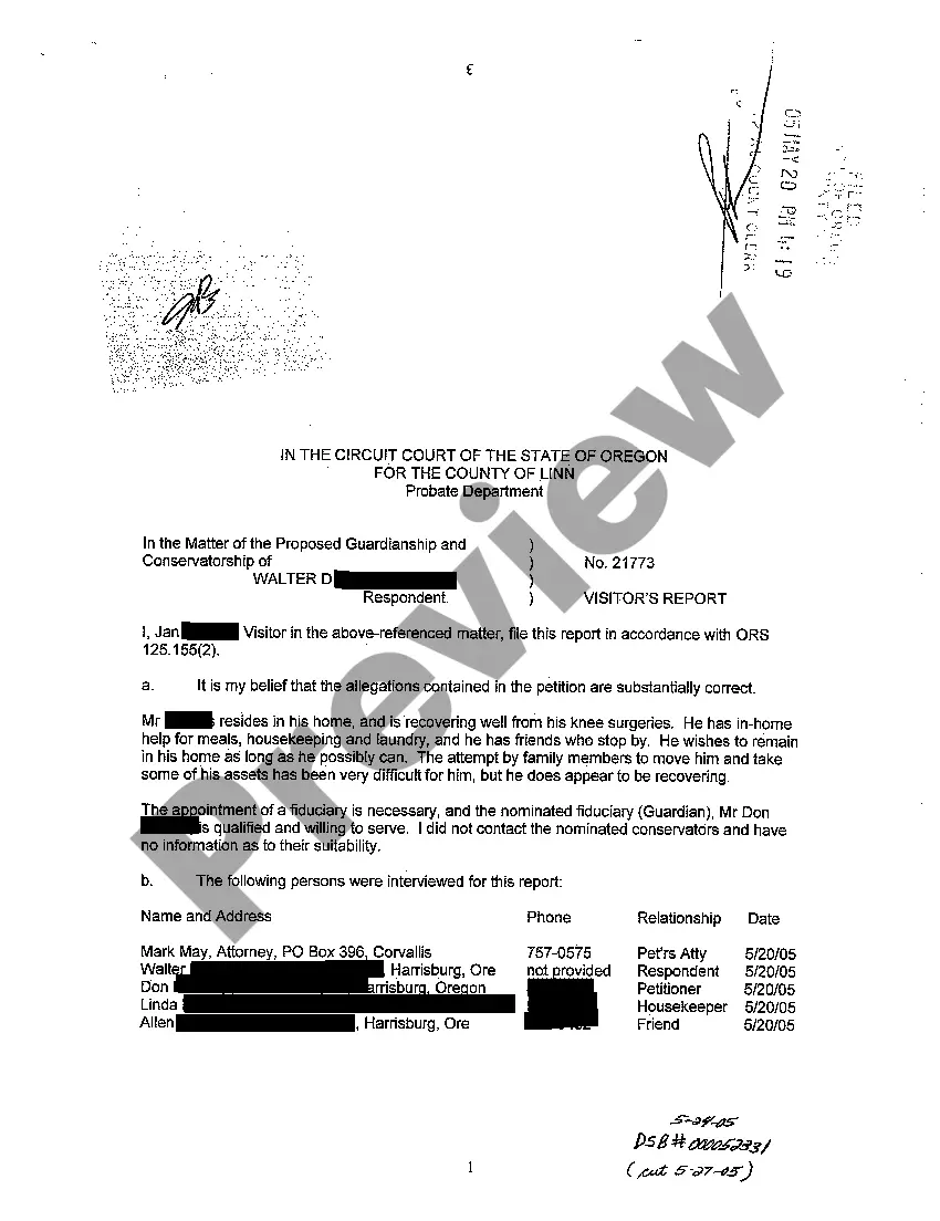 Preview A06 Order Appointing Visitor