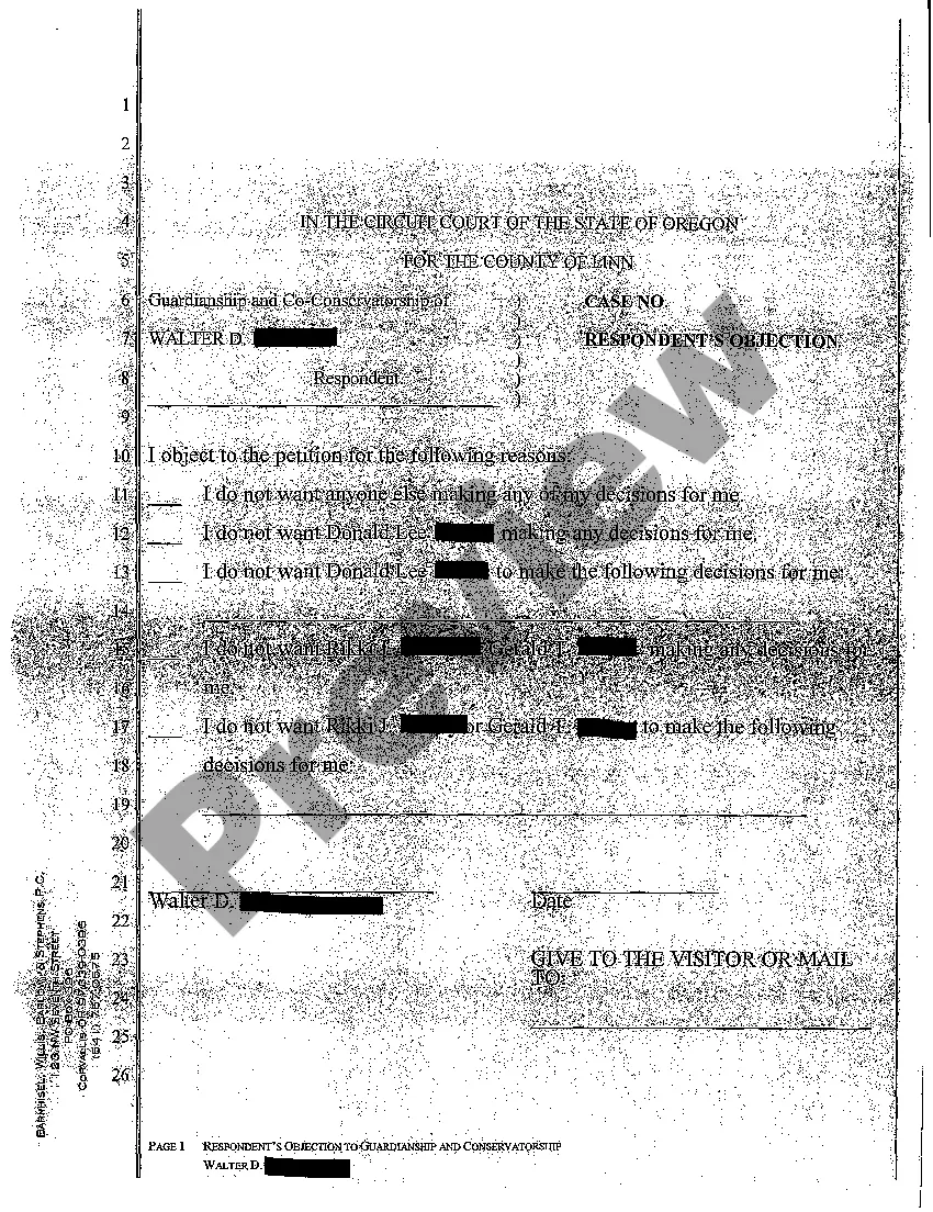 Preview A07 Notice of Petition for Appointment of Guardian and For Appointment of Co-Conservators for an Adult