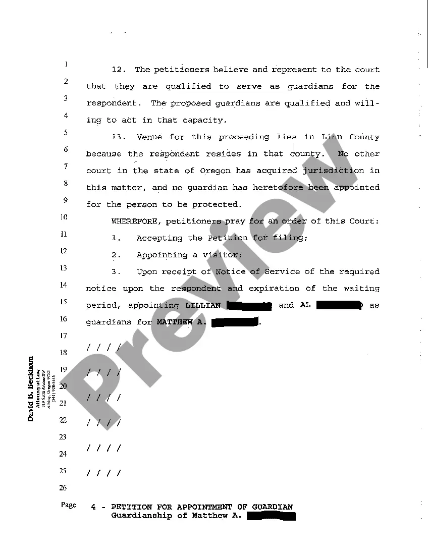 Get A01 Petition for Appointment of Co-Guardians of Adult Preview A01 Petition for Appointment of Co-Guardians of Adult
