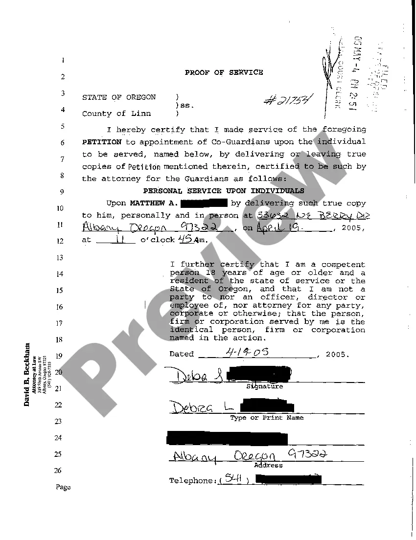 Preview A03 Notice of Time for Filing Objections to Appointment of Guardian