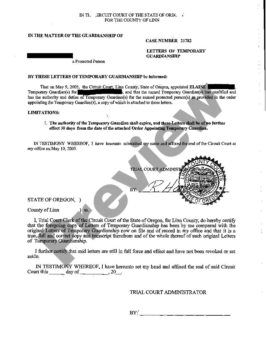 Preview A03 Order Appointing a Visitor