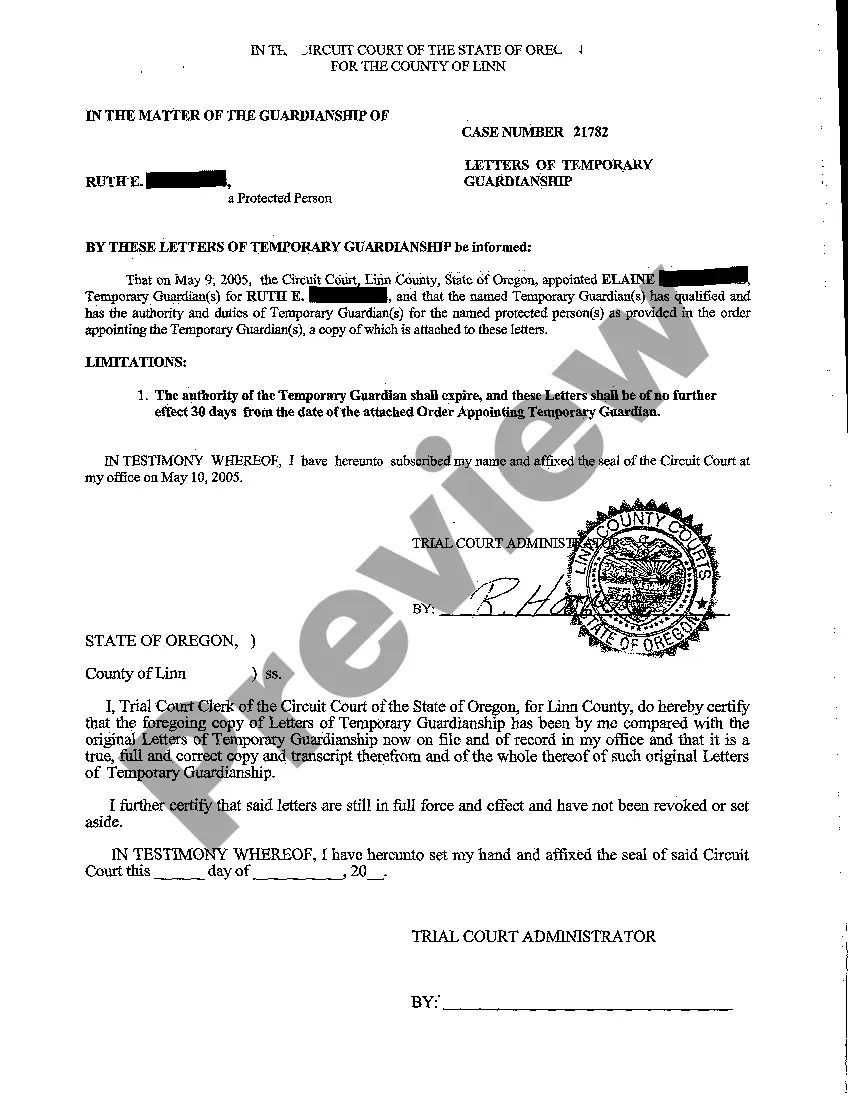 Get A05 Order Appointing Permanent Guardian of Adult Preview A05 Order Appointing Permanent Guardian of Adult