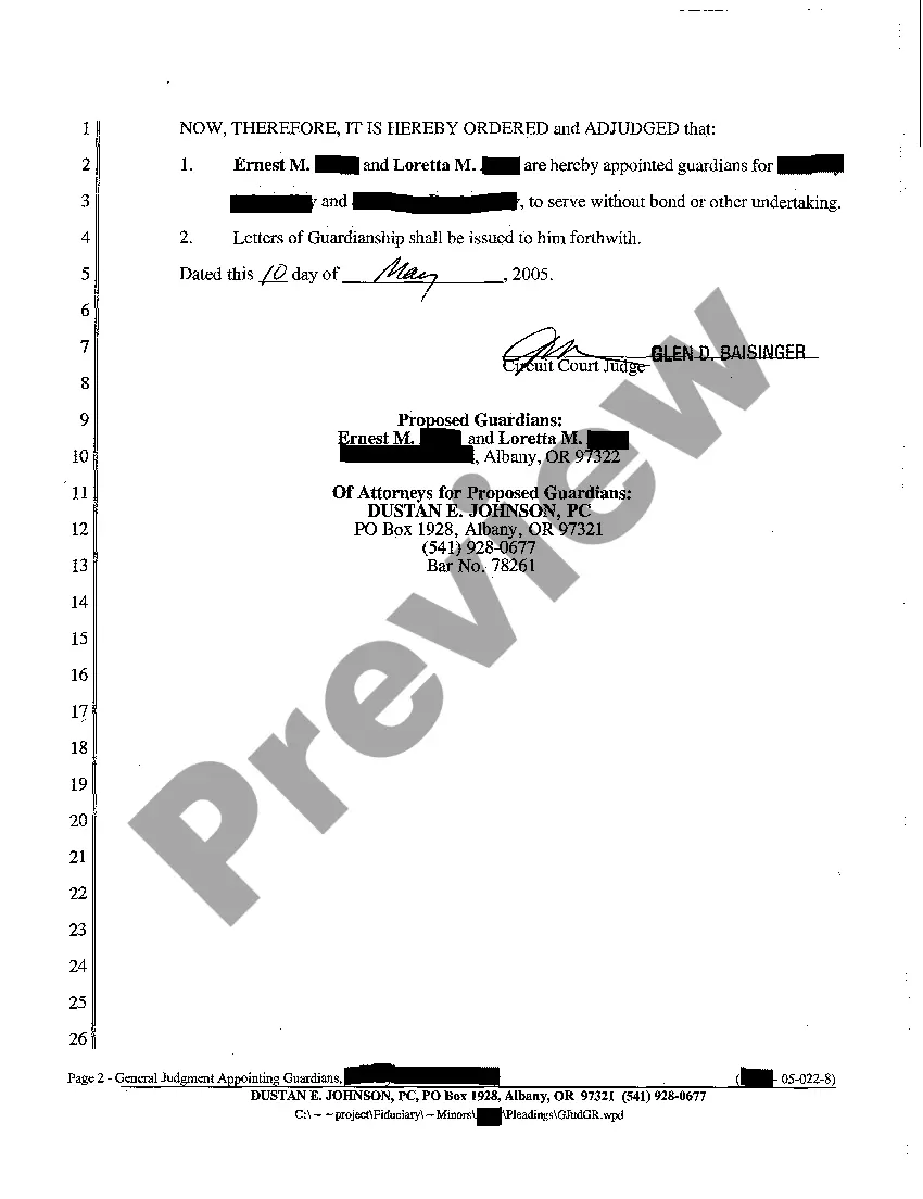 Get A04 General Judgment Appointing Guardians Preview A04 General Judgment Appointing Guardians