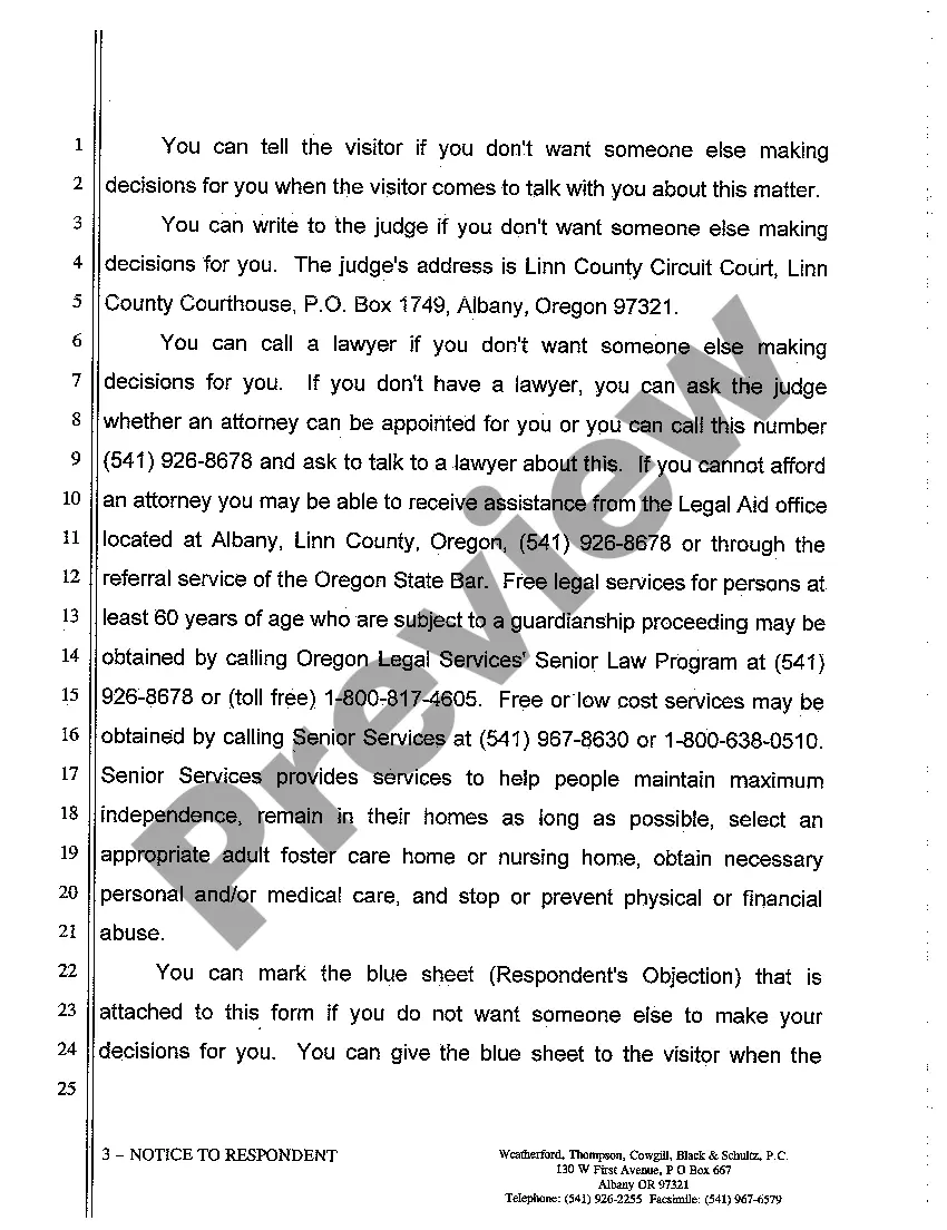 Get A04 Notice to Respondent of Petition to Appoint Guardian or Conservator Preview A04 Notice to Respondent of Petition to Appoint Guardian or Conservator