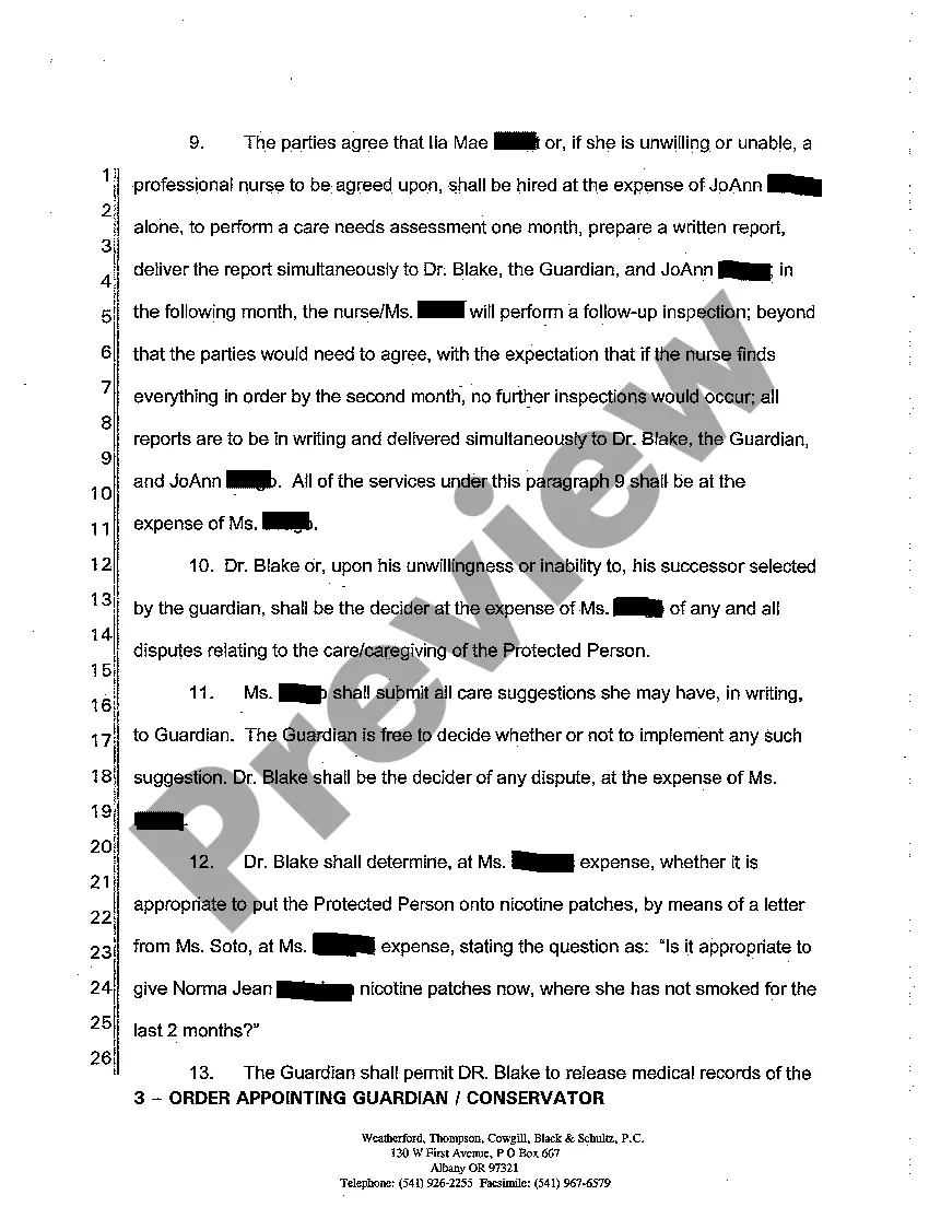 Get A06 Order Appointing Guardian Conservator of Adult Preview A06 Order Appointing Guardian Conservator of Adult