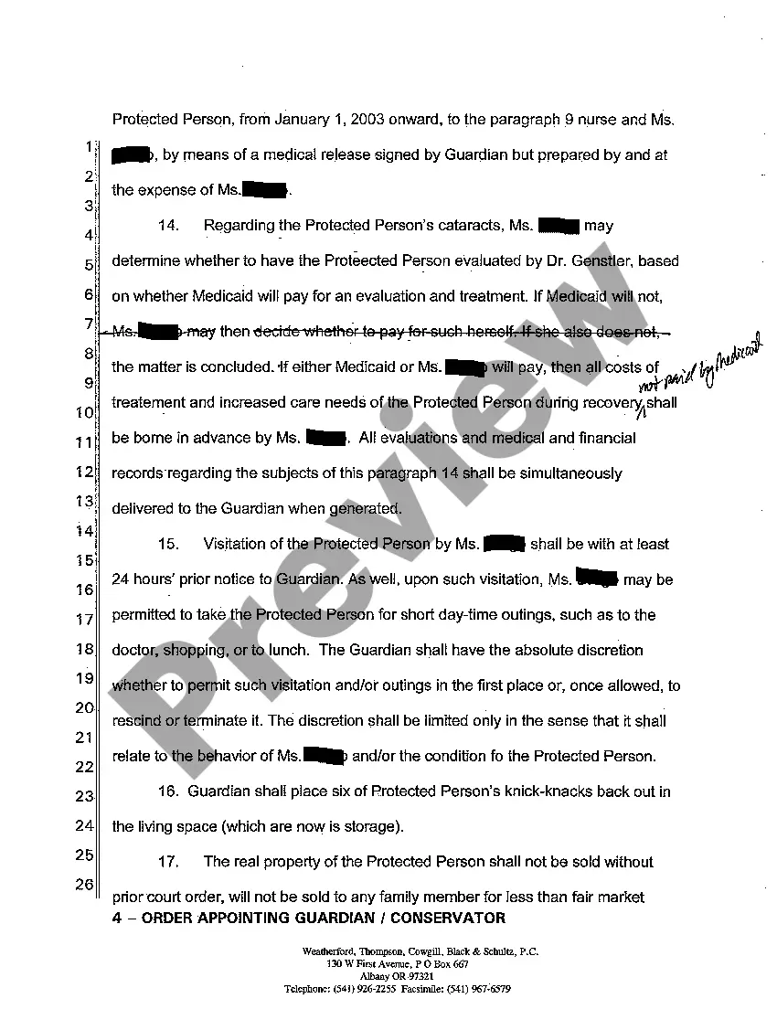 Get A06 Order Appointing Guardian Conservator of Adult Preview A06 Order Appointing Guardian Conservator of Adult