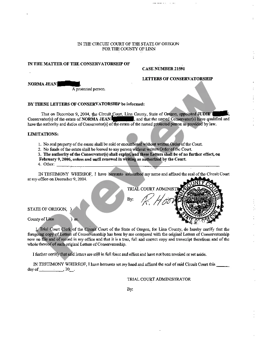Get A06 Order Appointing Guardian Conservator of Adult Preview A06 Order Appointing Guardian Conservator of Adult