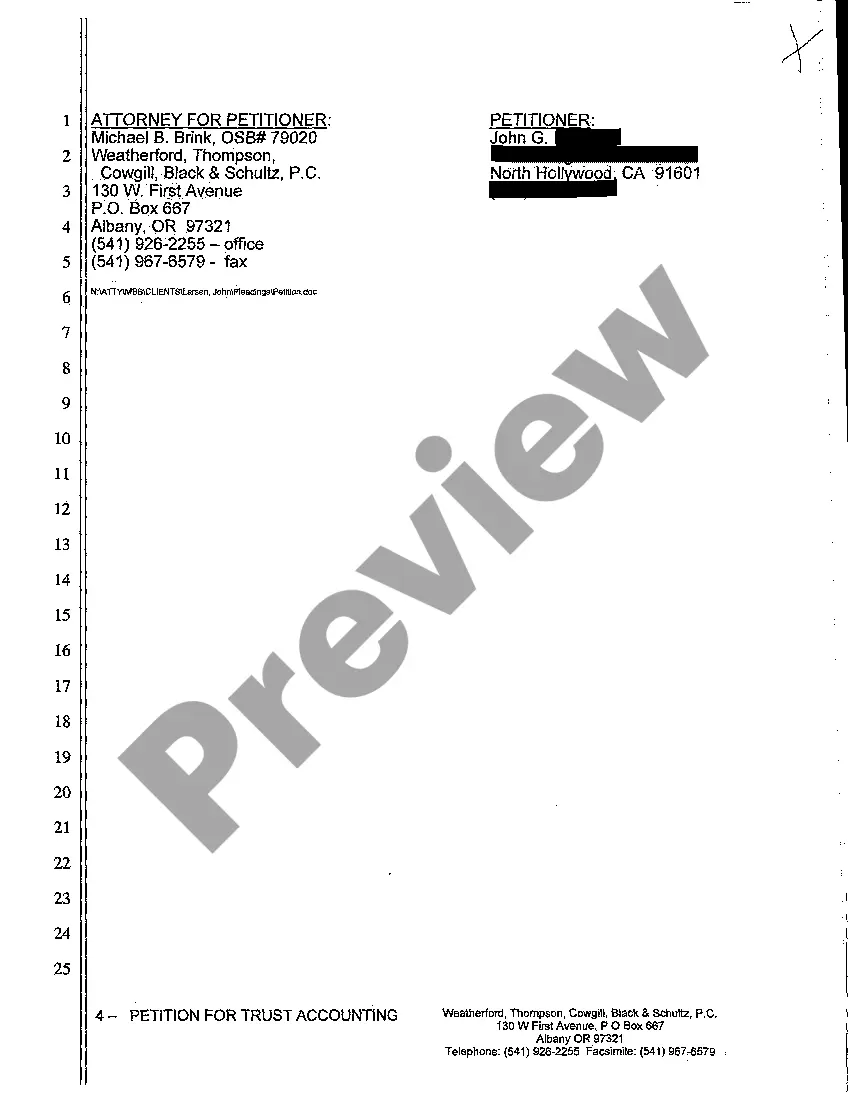 Preview A01 Petition for Trust Accounting