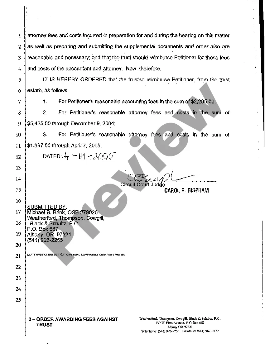Preview A07 Order Awarding Fees Against Trust