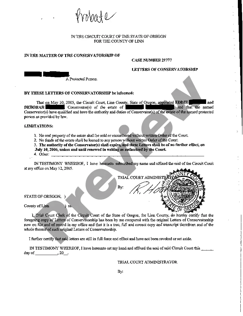 Preview A02 Order Appointing Conservators