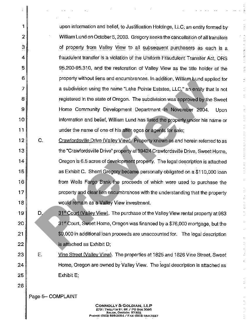 Preview A01 Complaint - Derivative Action - Breach of Fiduciary Duty - Accounting