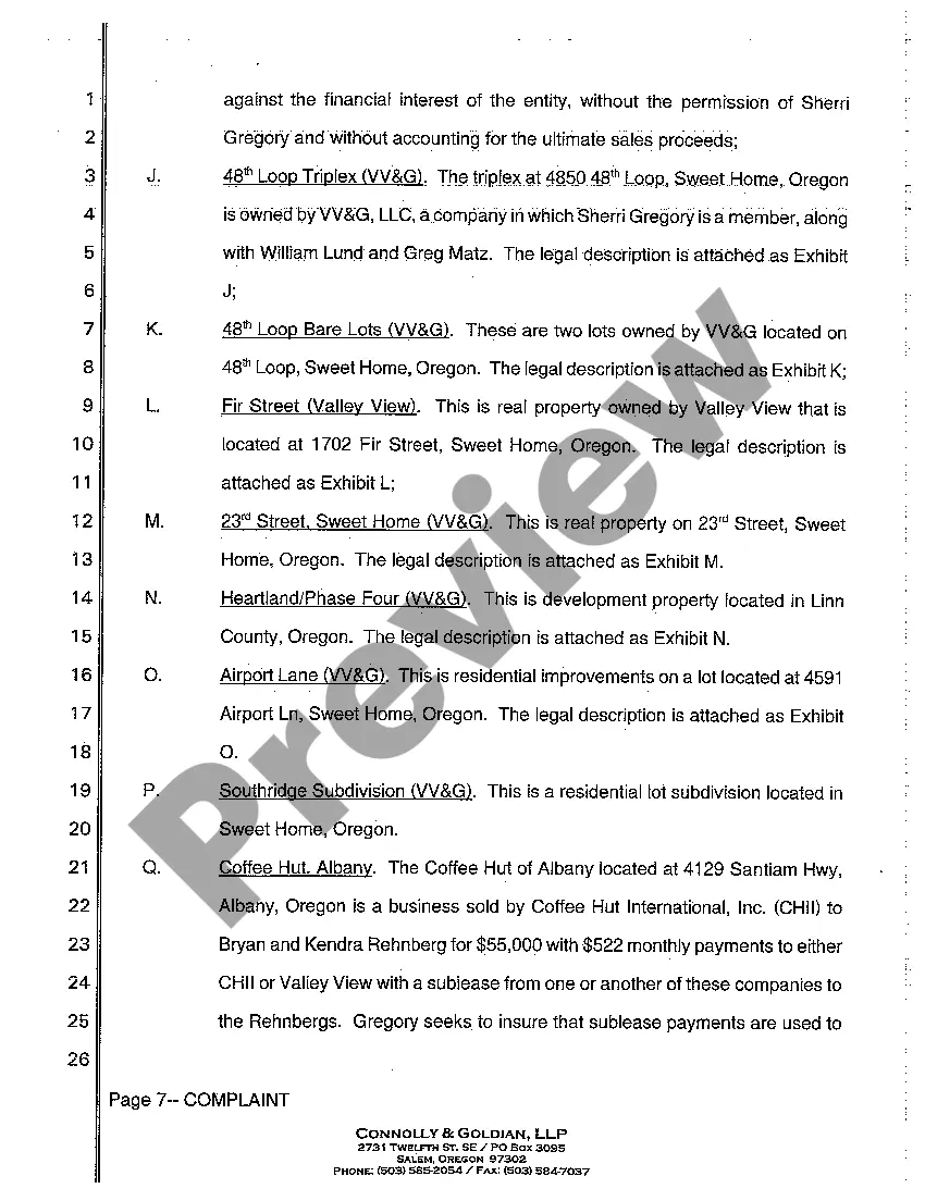Preview A01 Complaint - Derivative Action - Breach of Fiduciary Duty - Accounting