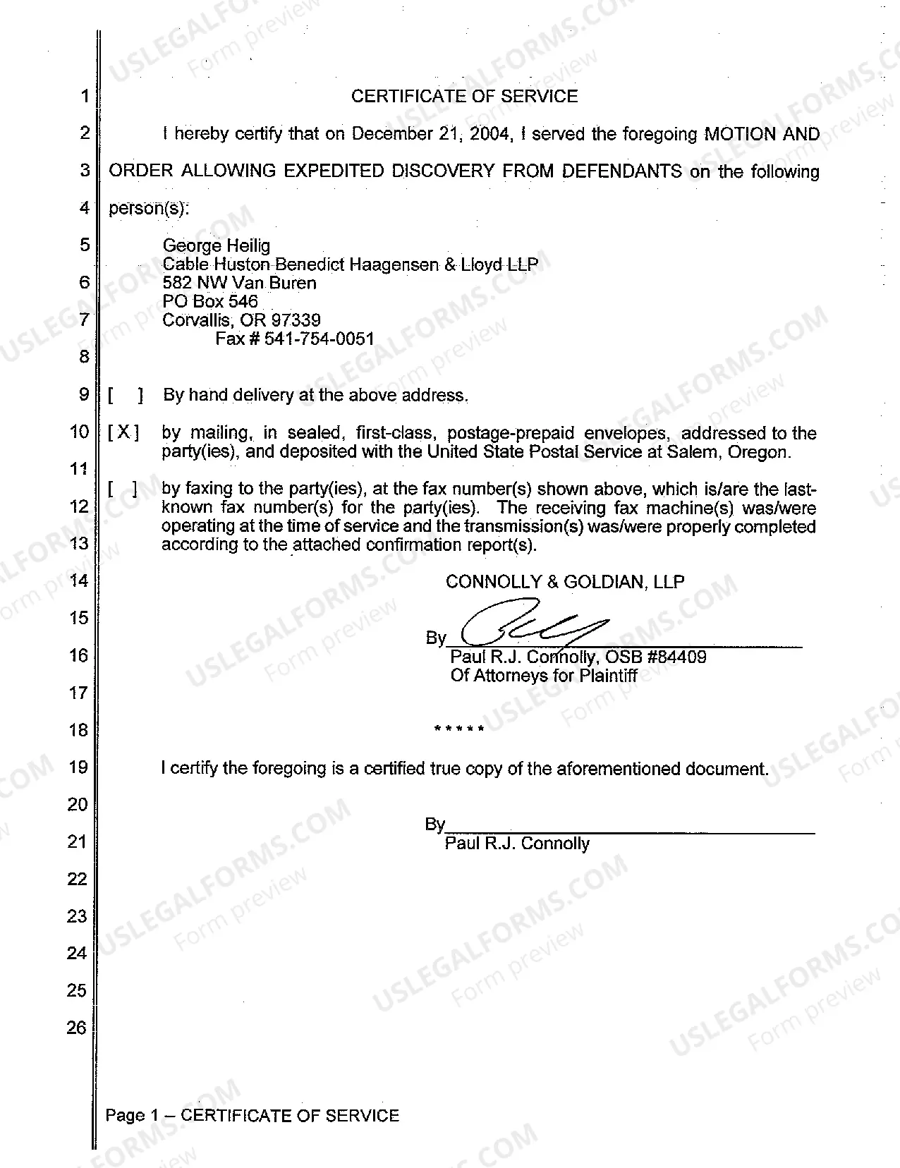 Preview A02 Motion and Order Allowing Expedited Discovery from Defendants