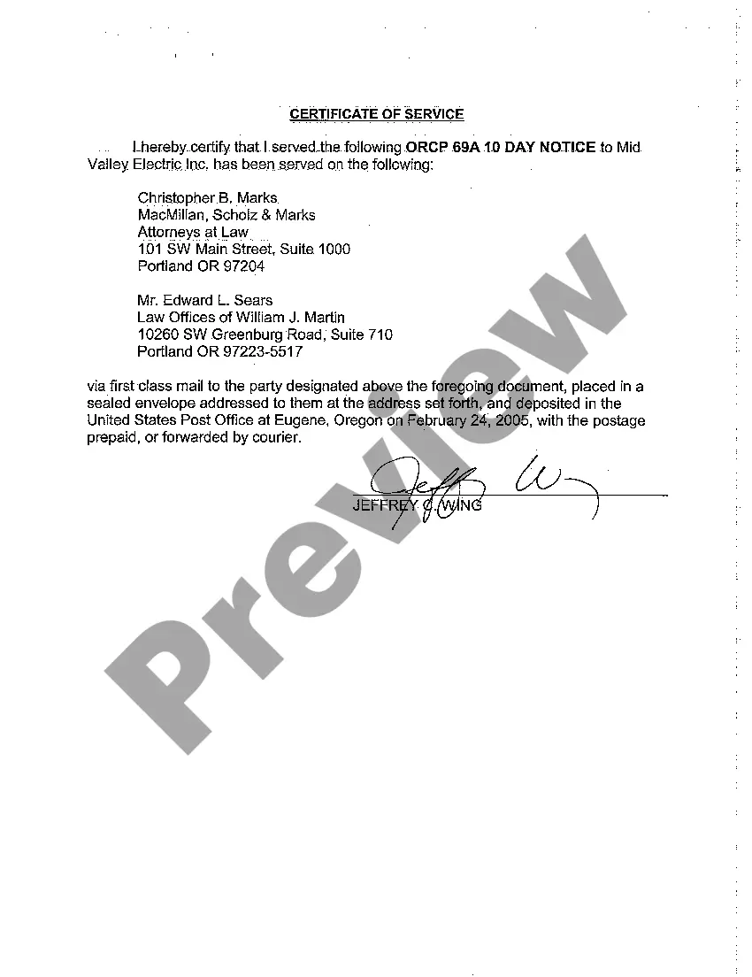 Preview A02 ORCP 69A 10 Day Notice