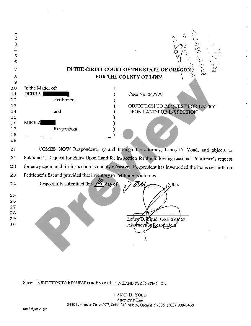 Get A02 Request for Entry Upon Land for Inspection Preview A02 Request for Entry Upon Land for Inspection