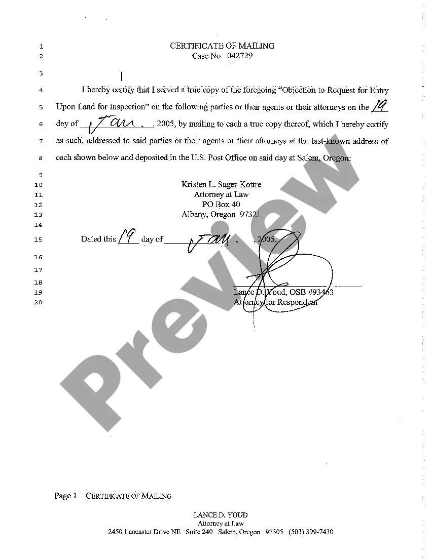 Get A02 Request for Entry Upon Land for Inspection Preview A02 Request for Entry Upon Land for Inspection