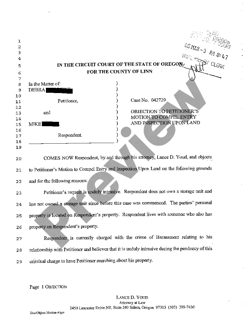 Get A02 Request for Entry Upon Land for Inspection Preview A02 Request for Entry Upon Land for Inspection
