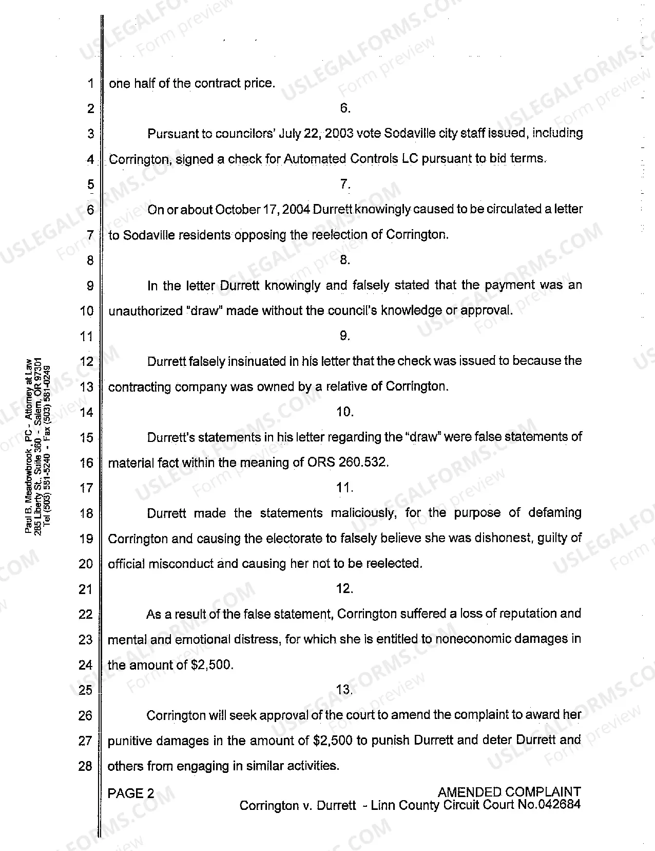 Preview A02 Amended Complaint (Election Law Violation)