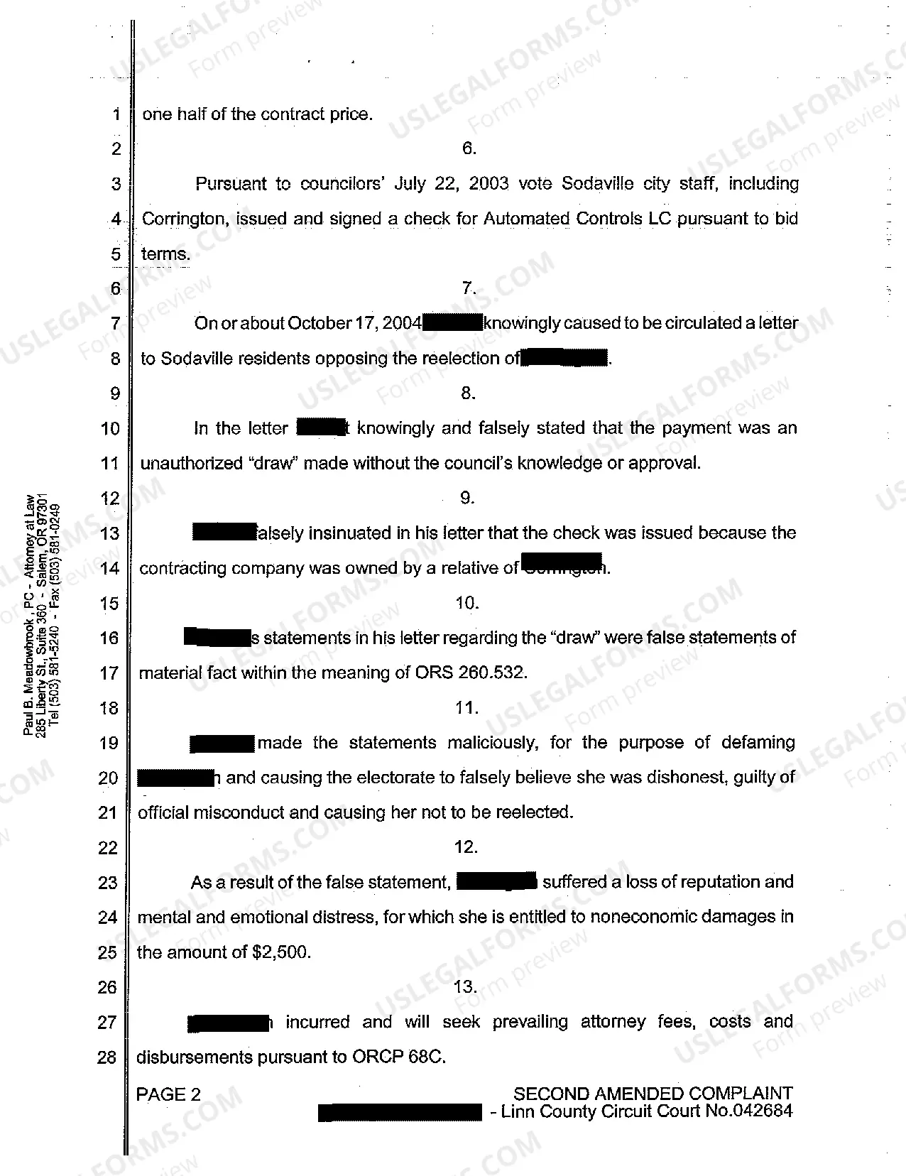 Preview A04 Second Amended Complaint for Election Law Violation