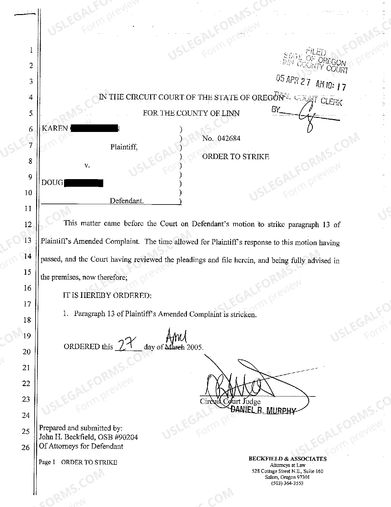 Preview A04 Second Amended Complaint for Election Law Violation