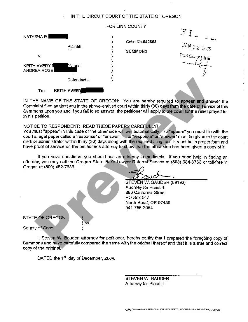 Get A01 Complaint for Personal Injuries Preview A01 Complaint for Personal Injuries