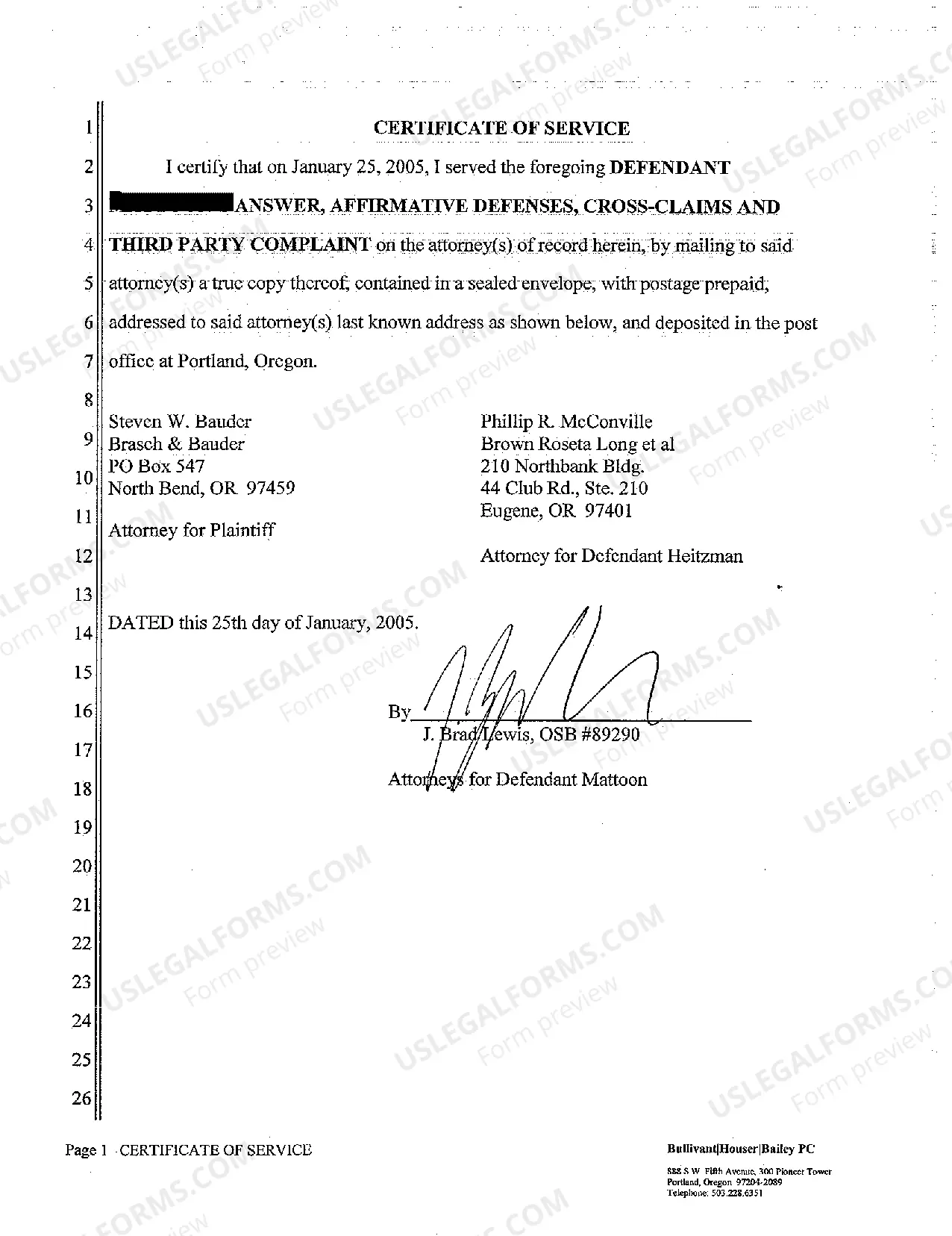 Preview A02 Defendant's Answer, Affirmative Defenses, Crossclaims, and Third-Party Complaint