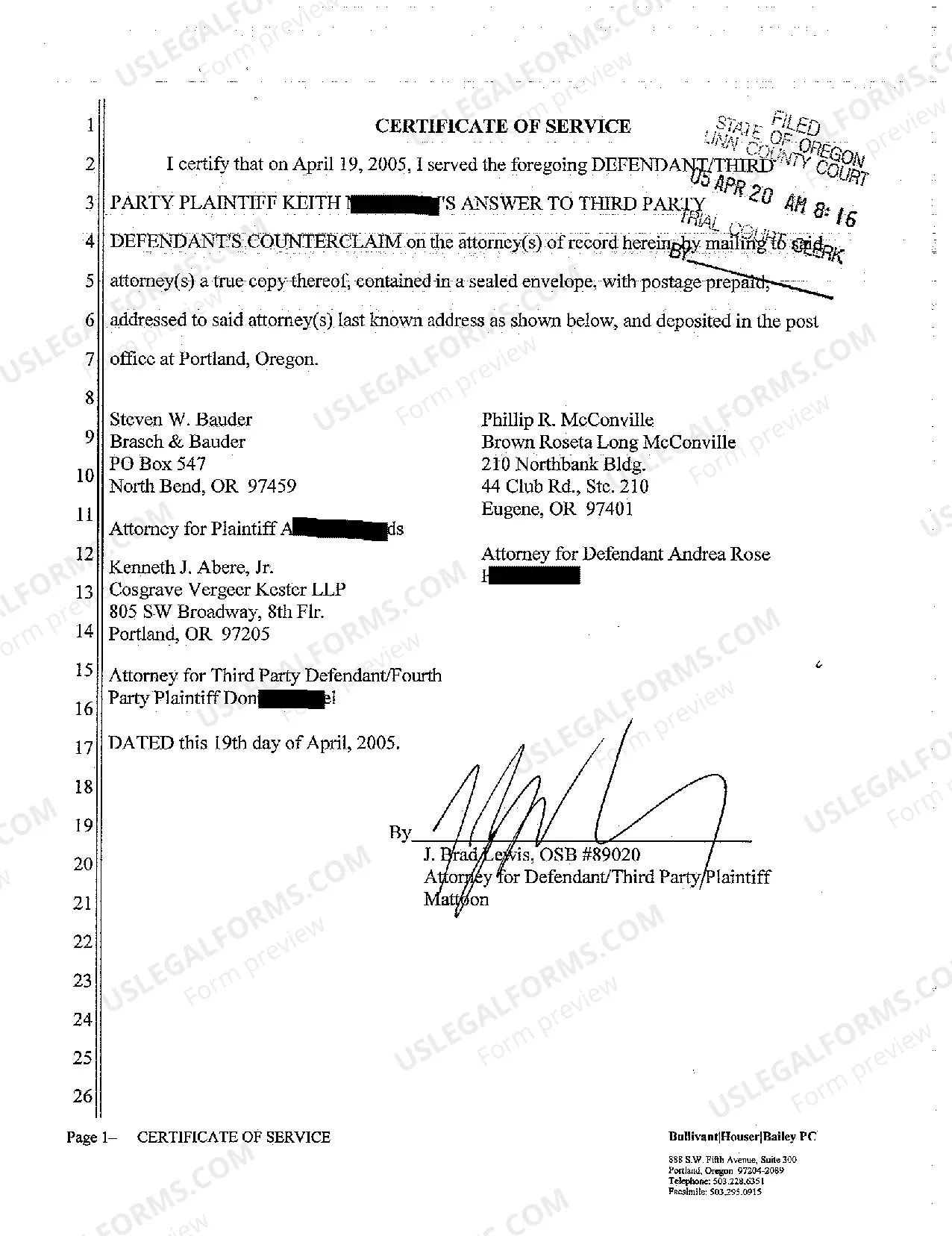 Preview A02 Defendant's Answer, Affirmative Defenses, Crossclaims, and Third-Party Complaint