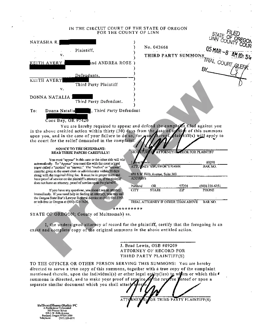 Get A03 Third-Party Defendant's Answer and Fourth - Party Complaint Preview A03 Third-Party Defendant's Answer and Fourth - Party Complaint