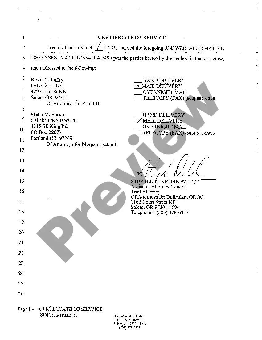 Get A03 Answer, Affirmative Defenses, and Crossclaims Preview A03 Answer, Affirmative Defenses, and Crossclaims