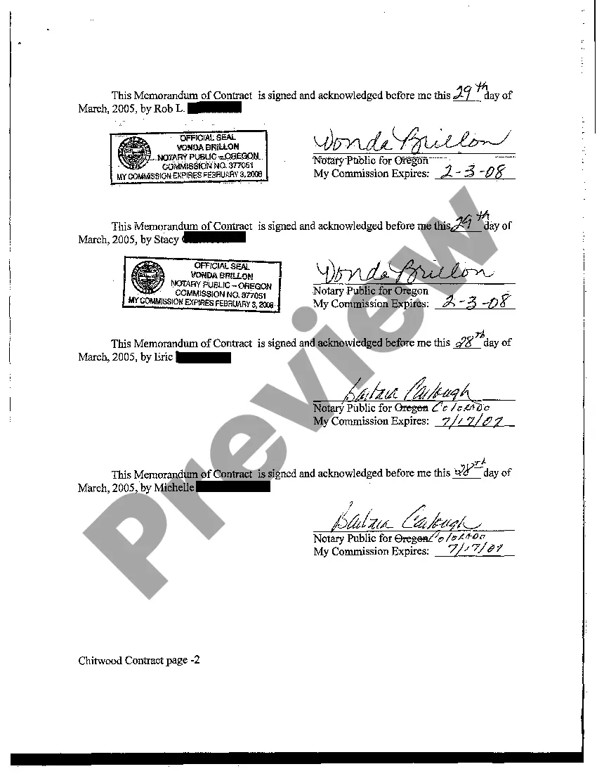 Preview Memorandum of Contract of Sale