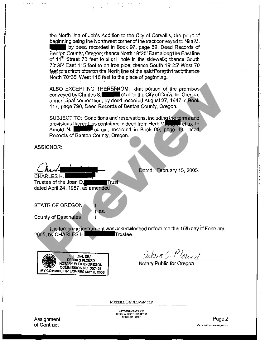 Get Assignment of Contract Preview Assignment of Contract