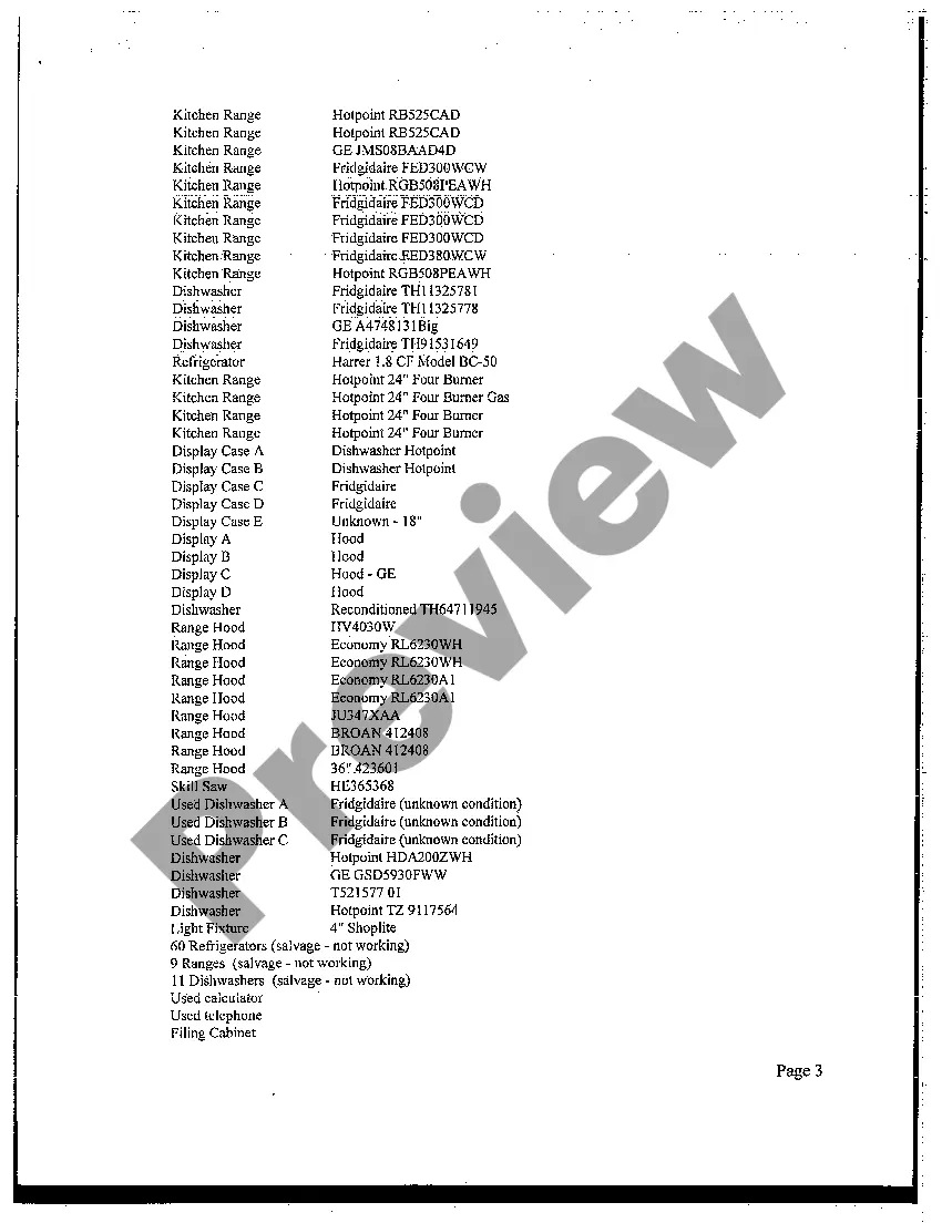 Preview Landlord's Lien Foreclosure Sale