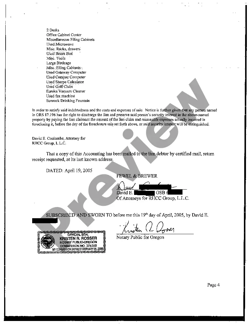 Preview Landlord's Lien Foreclosure Sale