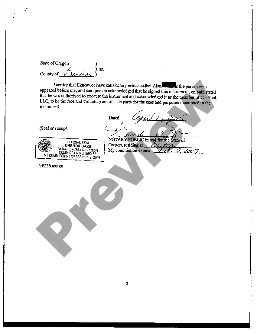 Preview Assignment of Lessee's Interest in Lease as Security