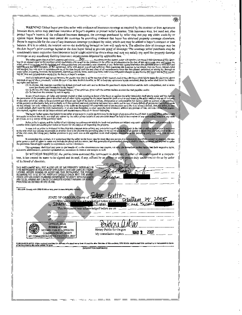 Preview Real Estate Contract